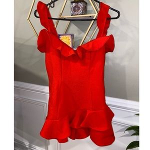 Brand new with tags red jumpsuit